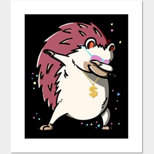 Hedgehog Dab Pose Posters and Art